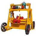 QTF40-3B moving manual small scale concrete hollow block making building machine